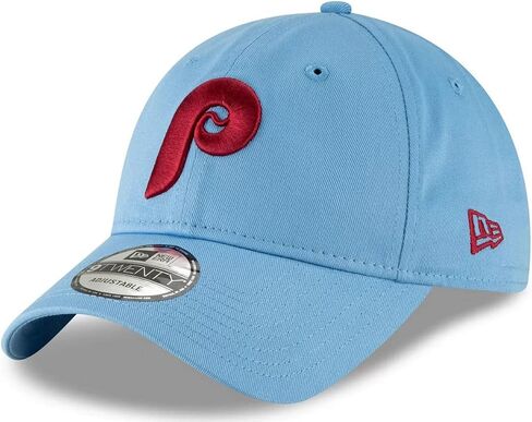 New Era MLB Core Classic 9TWENTY Home Team Color قابل للتعديل قبعة مقاس واحد يناسب الجميع (US، Alpha، One Size، Atlanta Braves Alternate) in Kuwait