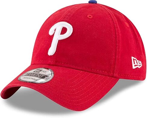 New Era MLB Core Classic 9TWENTY Home Team Color قابل للتعديل قبعة مقاس واحد يناسب الجميع (US، Alpha، One Size، Atlanta Braves Alternate) in Kuwait