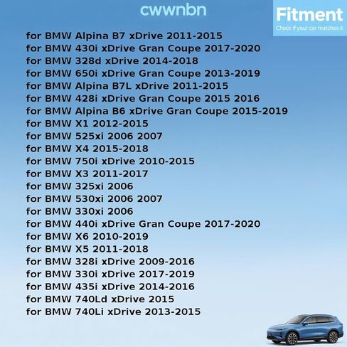 الخلفية ل BMW 535i X3 X5 228i 230i xDrive 2009 2010 2011 2012 2013 2014 2015 2016 2017 2018-2020 استبدال 27107546667, 27 10 7 546 667 نقل حالة الإخراج رمح الختم 1 قطعة in Saudi Arabia
