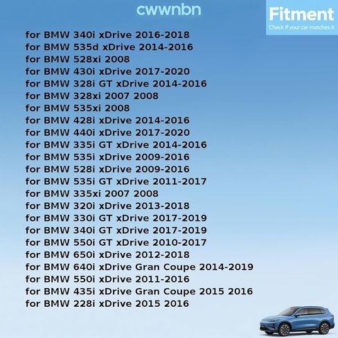 الخلفية ل BMW 535i X3 X5 228i 230i xDrive 2009 2010 2011 2012 2013 2014 2015 2016 2017 2018-2020 استبدال 27107546667, 27 10 7 546 667 نقل حالة الإخراج رمح الختم 1 قطعة in Saudi Arabia