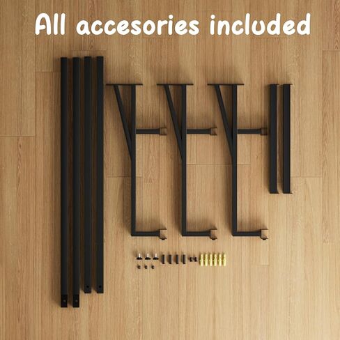 حامل كرة التمرين على الحائط - 2.1 متر مع حامل كرة طبية شبكي، منظم حامل كرة اليوجا لتخزين الكرات الرياضية في المرآب من أجل ثبات كرات اليوجا وكرة التنس وحامل كرة السلة in Kuwait