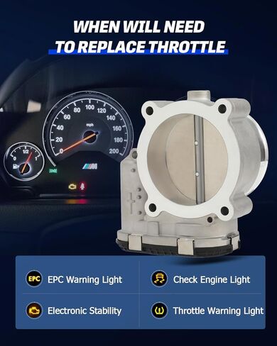 Throttle Body Compatible 2018-2020 for Ford for F-150 | 2018-2020 for Ford for Mustang Replace JL3E9F991AA JL3Z9E926A 0280750688 S20402 in Kuwait