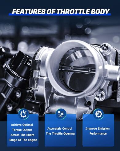 Throttle Body Compatible 2018-2020 for Ford for F-150 | 2018-2020 for Ford for Mustang Replace JL3E9F991AA JL3Z9E926A 0280750688 S20402 in Kuwait