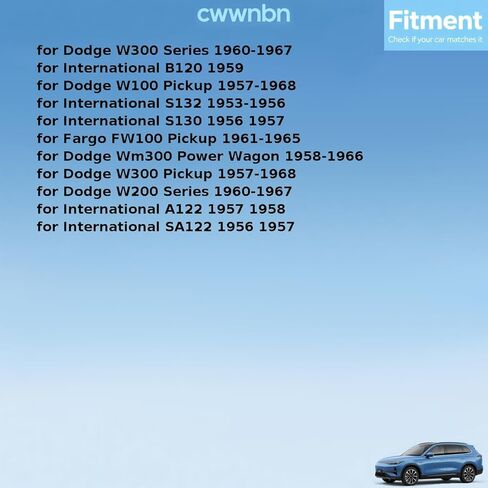 الخلفي الخارجي لشاحنة دودج B-1، B-2، B-3، P100، P200 1948 1949 1950 1951 1952 1953 1954 1955 1956-1962 استبدال 1569915، 1502929، 1669851 نقل حالة إخراج رمح الختم 1 قطعة in Saudi Arabia