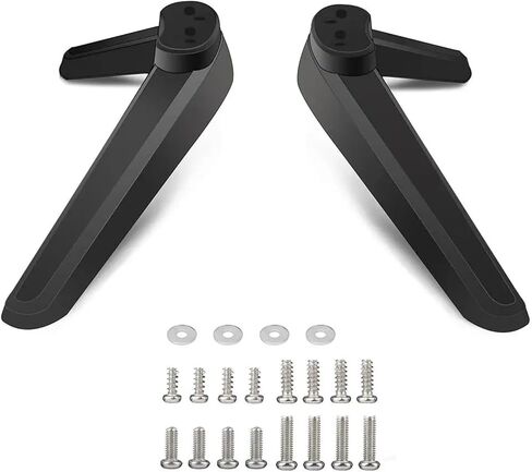 2pcs/set TV Base Base Feet TV Stand Mount Table Top Table TV Stand Bracket with Screw Mounting Holes 17mm - 20mm in Saudi Arabia