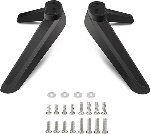 2pcs/set TV Base Base Feet TV Stand Mount Table Top Table TV Stand Bracket with Screw Mounting Holes 17mm - 20mm in Saudi Arabia