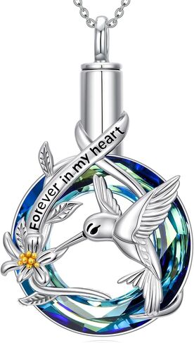 Urn Necklace for Ashes S925 Sterling Silver Meaningful Cremation Keepsake Jewelry Gifts for Women, 18+2 Inch in Kuwait