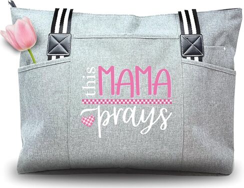 Brooke & Jess Designs Mom Bags for Everyday - Bags for Women with Zipper, Large Stylish Travel Bag, Work Bag in Kuwait