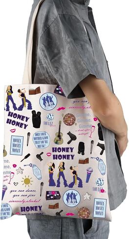 FEELMEM Mamma Music Inspired Gift Mamma Music Tote Bag Mamma Fans Gift Power Shoulder Work Bag Gift in Saudi Arabia