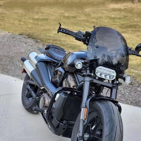 Sportster 1250 S RH 1250 2021 2022 Motorcycle Windshield Deflectors Front Spoiler Quick-Release Clamps - Sportster S 1250 Accessories in Saudi Arabia