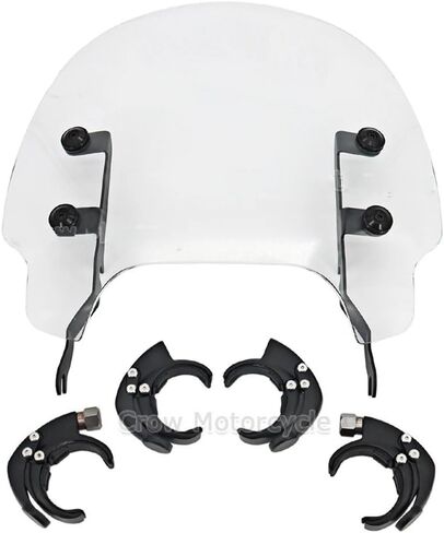 Sportster 1250 S RH 1250 2021 2022 Motorcycle Windshield Deflectors Front Spoiler Quick-Release Clamps - Sportster S 1250 Accessories in Kuwait