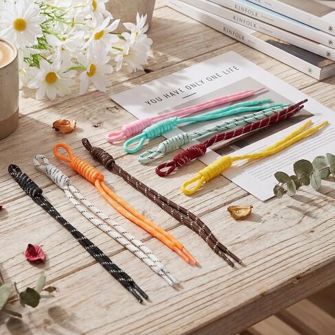 Colorful Paracord Keychain Bag Charm 12 Pcs Handmade Rope Charms DIY Paracord Rope Keychain Accessories for Handbag Backpack in Kuwait