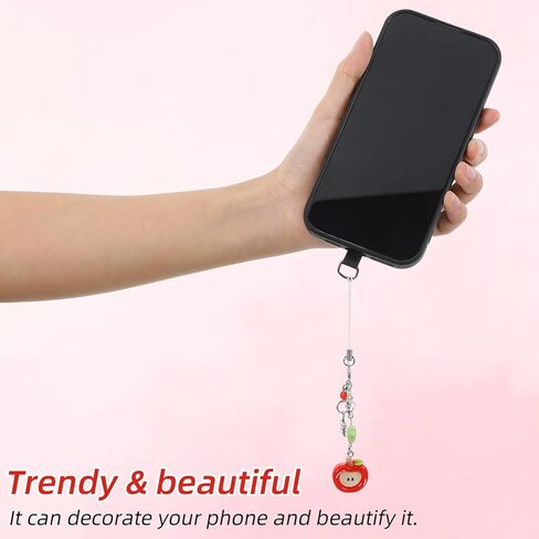 5 قطع من سلاسل مفاتيح التفاح للنساء لطيف باللون الأخضر/الأحمر على شكل فاكهة ساحرة، سلسلة مفاتيح جمالية Y2K سلاسل مفاتيح أنيقة لحقائب الظهر، ملحقات سلسلة المفاتيح للنساء in Kuwait