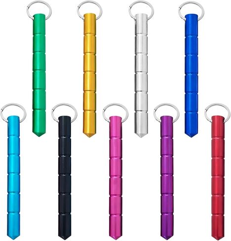 مجموعة سلاسل مفاتيح نسائية مكونة من 18 قطعة، حلقات مفاتيح مدببة من سبائك الألومنيوم بـ 9 ألوان، خفيفة الوزن 5.5 بوصة ملحقات سلسلة مفاتيح للاستخدام اليومي in Kuwait