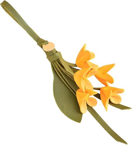 Leather Flower Keychain Bag Charms Purse Charm Backpack Accessories Purse Charms For Handbags in Kuwait