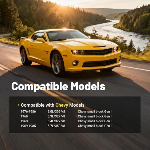 مجموعة دعامة توجيه كهربائية لمولد كهربائي SBC قابل للتعديل من الألومنيوم لكتلة صغيرة LWP Chevy، متوافقة مع 305 327 350 V8، ومضخات المياه الطويلة وأنظمة الحزام V in Kuwait