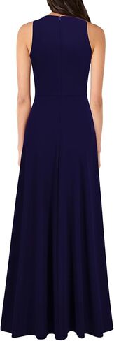 WOOSEA Women's Deep V Neck Sexy Split Evening Cocktail Party Maxi A-Line Long Formal Dress in Saudi Arabia