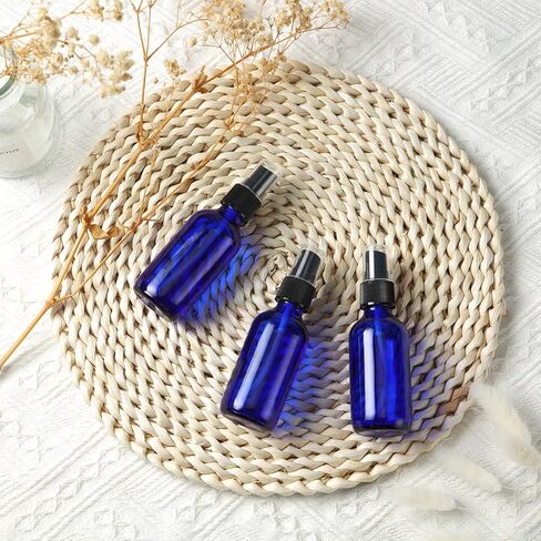 Eccliy 32 Pcs Glass Spray Bottles 2 oz for Essential Oils Small Fine Mist Refillable Mini Liquid Cosmetic Spray Bottles Containers for Travel Cleaning Skin Care Plants in Saudi Arabia
