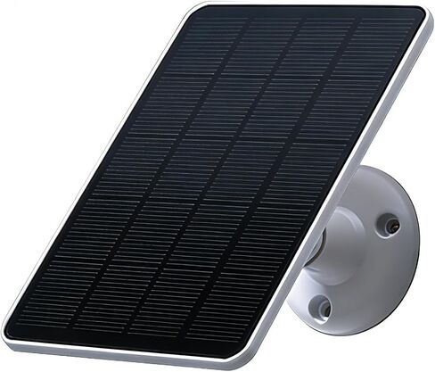 Solar Panel Compatible with WYZE Battery Cam Pro Camera, Wireless Security Camera Outdoor 4W Solar Panel with 10ft Micro USB Charging Cable Type C Port, White in Kuwait