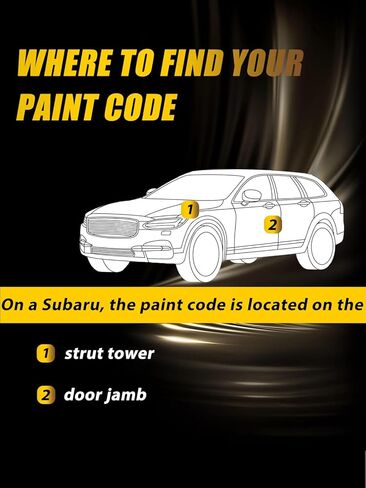 طلاء اللمسات النهائية باللون الرمادي الكاكي (PAF) المتوافق مع SUBARU، قلم طلاء السيارة المطابق تمامًا لمجموعة إزالة خدوش السيارة، حل سريع وسهل لرقائق السيارة والنكات in Kuwait