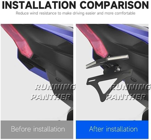 Fit for YAMAHA YZF R1 2021-2025 Motorcycle Integrated License Plate Holder with LED Turn Signal Light Tail Tidy Modified Part Fender Eliminator Kit Rear Frame Tailstock Bracket in Kuwait