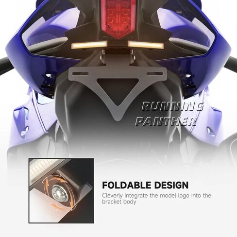 Fit for YAMAHA YZF R1 2021-2025 Motorcycle Integrated License Plate Holder with LED Turn Signal Light Tail Tidy Modified Part Fender Eliminator Kit Rear Frame Tailstock Bracket in Kuwait