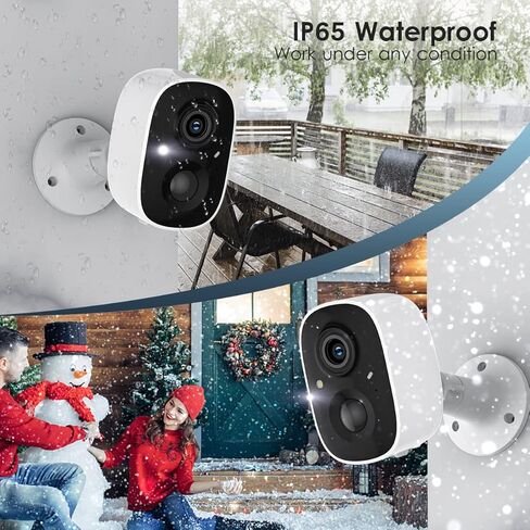 Geekee Outdoor Security Camera Wireless,IP65 Waterproof,2K Color Night Vision in Kuwait