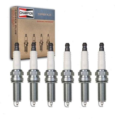6 pc Champion Copper Plus Spark Plugs compatible with Kia Sedona 3.3L 3.5L V6 2011-2018 in Saudi Arabia