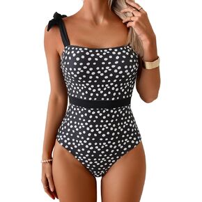 One Piece Retro Bathing Suit for Women 2026 Modest Swimsuit Classic Swimwear Tie Swim Suit in Kuwait