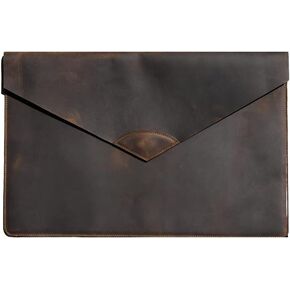 Personalized Genuine Leather MacBook Pro/Air 13 16 inch sleeve,Leather MacBook Envelope cover,Macbook air/pro case (13 inch, Chestnut) in Saudi Arabia