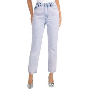 Masseys High-Rise Acid Wash Ankle Jean in Saudi Arabia