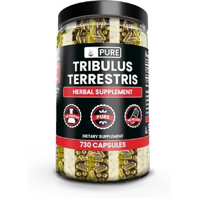 Pure Original Ingredients Tribulus Terrestris, No Magnesium Or Rice Fillers, Always Pure, Lab Verified (730 Capsules) in Kuwait