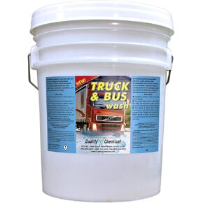 Quality Chemical Truck & Bus Wash - Heavy-duty Industrial Strength Super-foaming Grease-Cutting Soap - Foam Car Wash Soap for Trucks and Car wash foam soap - 5 Gallon Pail - 640 oz (Pack of 1) in Kuwait