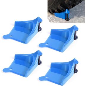 4 قطع دليل خرطوم السيارة، سدادة إطارات غسيل السيارات البلاستيكية المضادة للالتفاف مع فتحة تعليق محمولة، أداة غسيل لتجنب تمزق الملحقات، مناسبة لمعظم السيارات وسيارات الدفع الرباعي والدراجات النارية (أزرق) in Kuwait