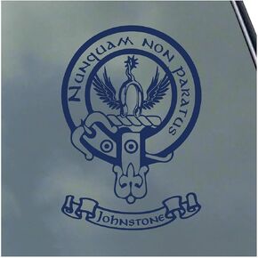 ملصق من الفينيل من Johnstone Scottish Clan ملصق ترتان مع خيار اللافتة Caskieben Johnston in Kuwait