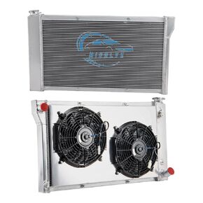 مروحة كفن مشعاع ألومنيوم 4 صف متوافقة مع Chevy 1967-1972 1968 1969 1970 1971C/K C10، C20 C30 K10 GMC C2500 5.0L 5.7L V6 V8 L6 Radiador 67 68 69 70 71 مشعات محرك بديلة للسيارات in Kuwait