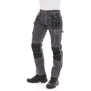 FASHIO FF Men's Construction Pants Tactical Field Pants Cordura Utility Work Safety Trousers with Knee Pad Pockets in Saudi Arabia
