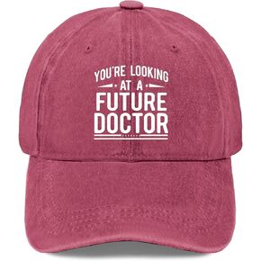 You're Looking at a Future Doctor Baseball Cap Cute hat Womens Baseball caps Gifts for Friends Hiking Cap Wine in Kuwait