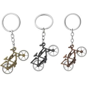 3 Pack Set Bike Keychain for Women Men,Bronze and Silver Bicycle Pendant Charms Keychains Accessories Gifts For Car Key Ring,Backpacks,Bag,Purse Charm in Kuwait