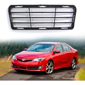 المصد الأمامي السفلي للشبكة المركزية مناسب لسيارة تويوتا كامري SE سيدان ذات 4 أبواب 2012 2013 2014 | TO1036129 5311206210 | شواية من البلاستيك الأسود المحكم in Kuwait