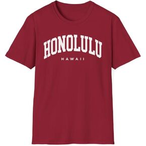Honolulu Hawaii Adult Unisex Soft T-Shirt in Kuwait