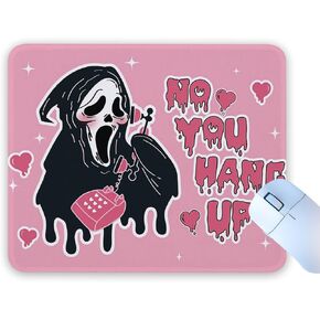 Funny Pink Ghost Non-Slip Mouse Pad for Desk No You Hang Up Cute Mouse Pad Desk Accessories for Work Gaming Funny Office Decor Gifts for Boyfriend Girlfriend Friends 8.3×10.2 Inch in Kuwait
