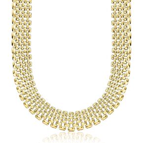 روس سيمونز 14kt الذهب الأصفر مطلي قلادة النمر الارتباط in Kuwait