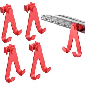 4 قطع خطاف مسار L، تركيب مسمار فردي من سبائك الألومنيوم مع خطافين، أقصى حمولة 100 رطل، ملحقات مسار L قابلة للدوران 360 درجة لقضبان المسار L في الشاحنة والشاحنة والمقطورة - أسود in Kuwait