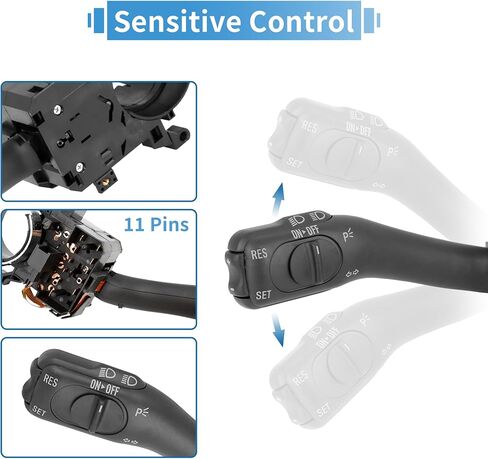 X AUTOHAUX عمود التوجيه التبديل بدوره إشارة متعددة الوظائف مزيج التبديل لفولكس واجن جولف 1998-2006 1J0953513 in Kuwait