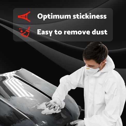 S&F STEAD & FAST Tack Cloth for Automotive Painting, White, 12-Pc Tack Cloths for Removing Dust from Woodworking in Kuwait