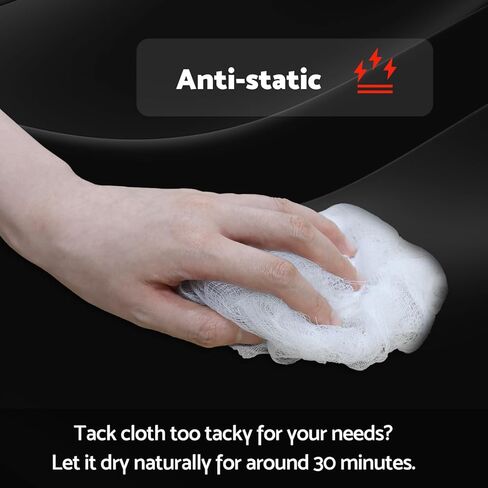 S&F STEAD & FAST Tack Cloth for Automotive Painting, White, 12-Pc Tack Cloths for Removing Dust from Woodworking in Kuwait