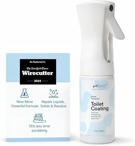 spotLESS MATERIALS Toilet Coating, Toilet Coating Spray for Ceramic and Porcelain, Water Repellent Barrier, Helps Reduce Scrubbing and Cleaning Time, PFAS Free Bathroom Essential, Cleaning Supplies in Saudi Arabia