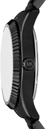 Michael Kors Men's Watch, Lexington Automatic Black Stainless Steel Watch for Men in Saudi Arabia