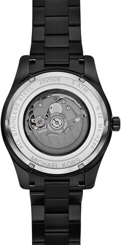 Michael Kors Men's Watch, Lexington Automatic Black Stainless Steel Watch for Men in Saudi Arabia